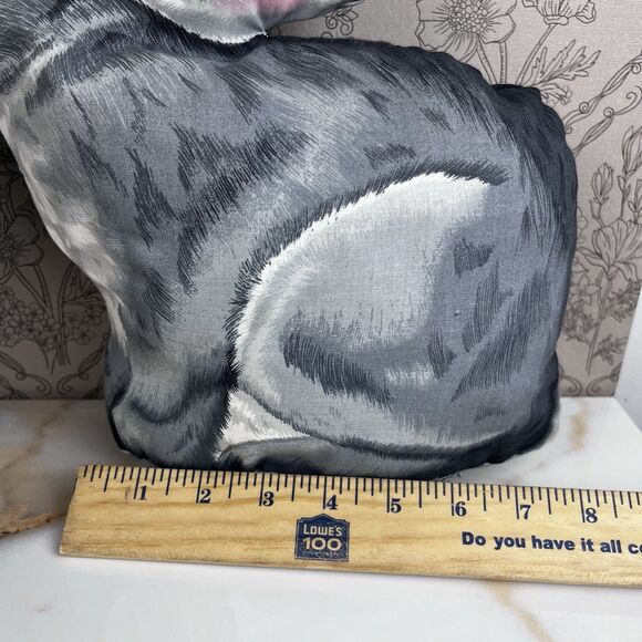 Vintage Rabbit Bunny Conejo Plush Pillows Set of 2 Cottagecore Decor - Picture 5 of 13